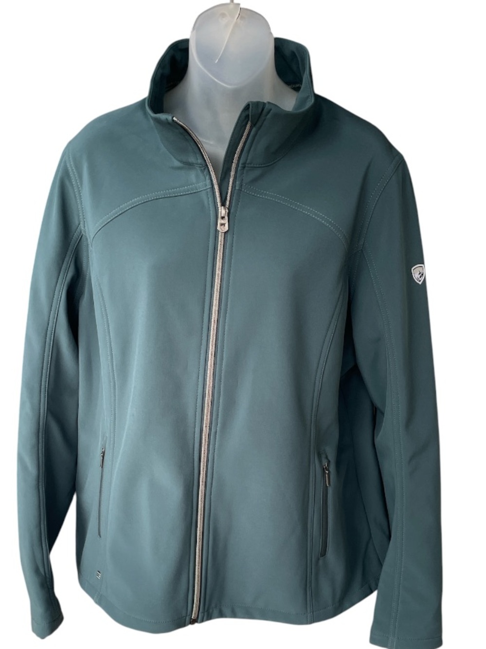 KÜHL Women’s Softshell Jacket sage Green, Size XL zip up windbreaker coat